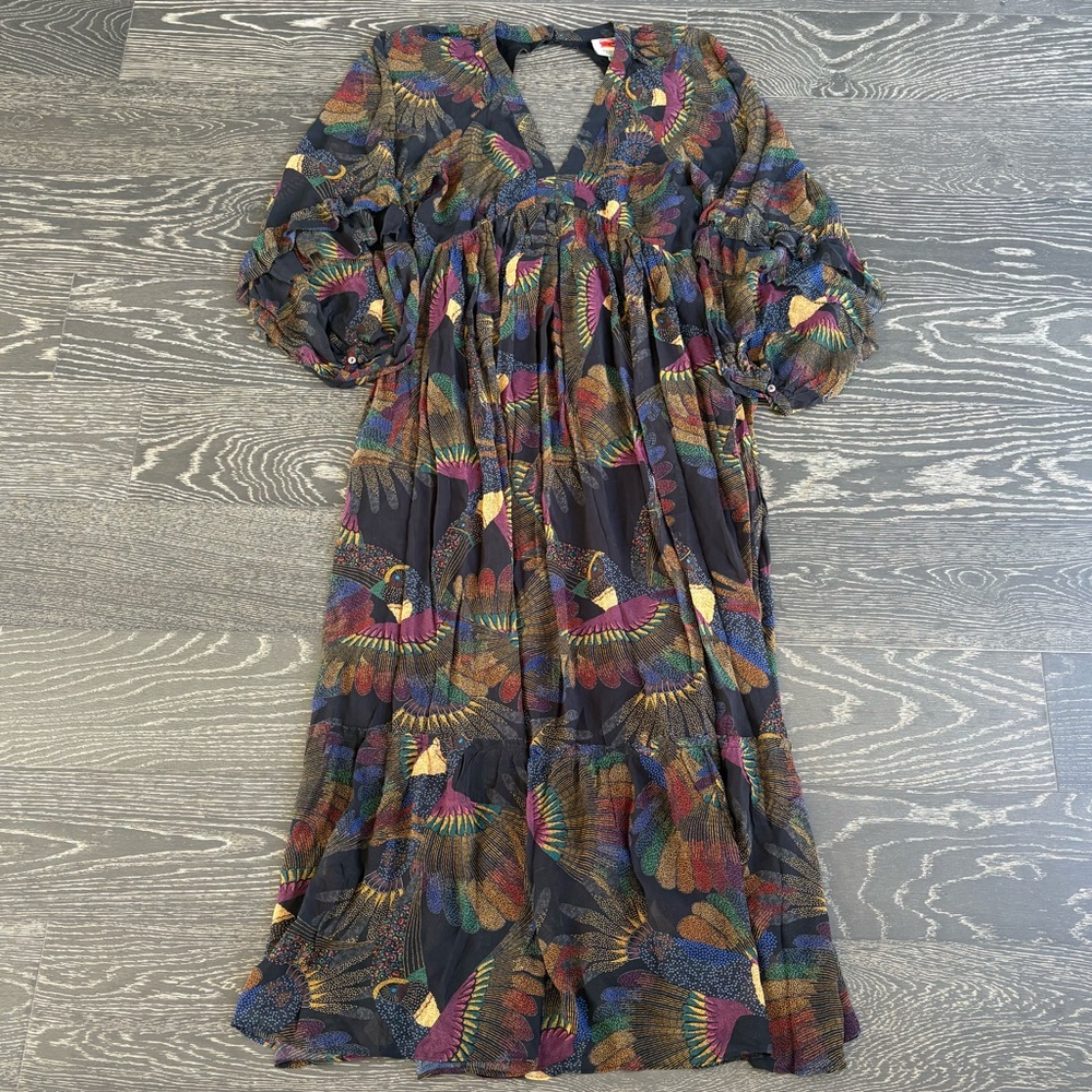 FARM RIO Borogodo Toucans Maxi Dress